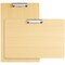2-Pack Extra Large Legal Size Clipboards 11.5 x 17.4 inches with Low Profile Clip, Horizontal Wooden Lap Boards, Vertical Wood Clip Board for Drawing, Sketching, Art Classroom Office Supplies